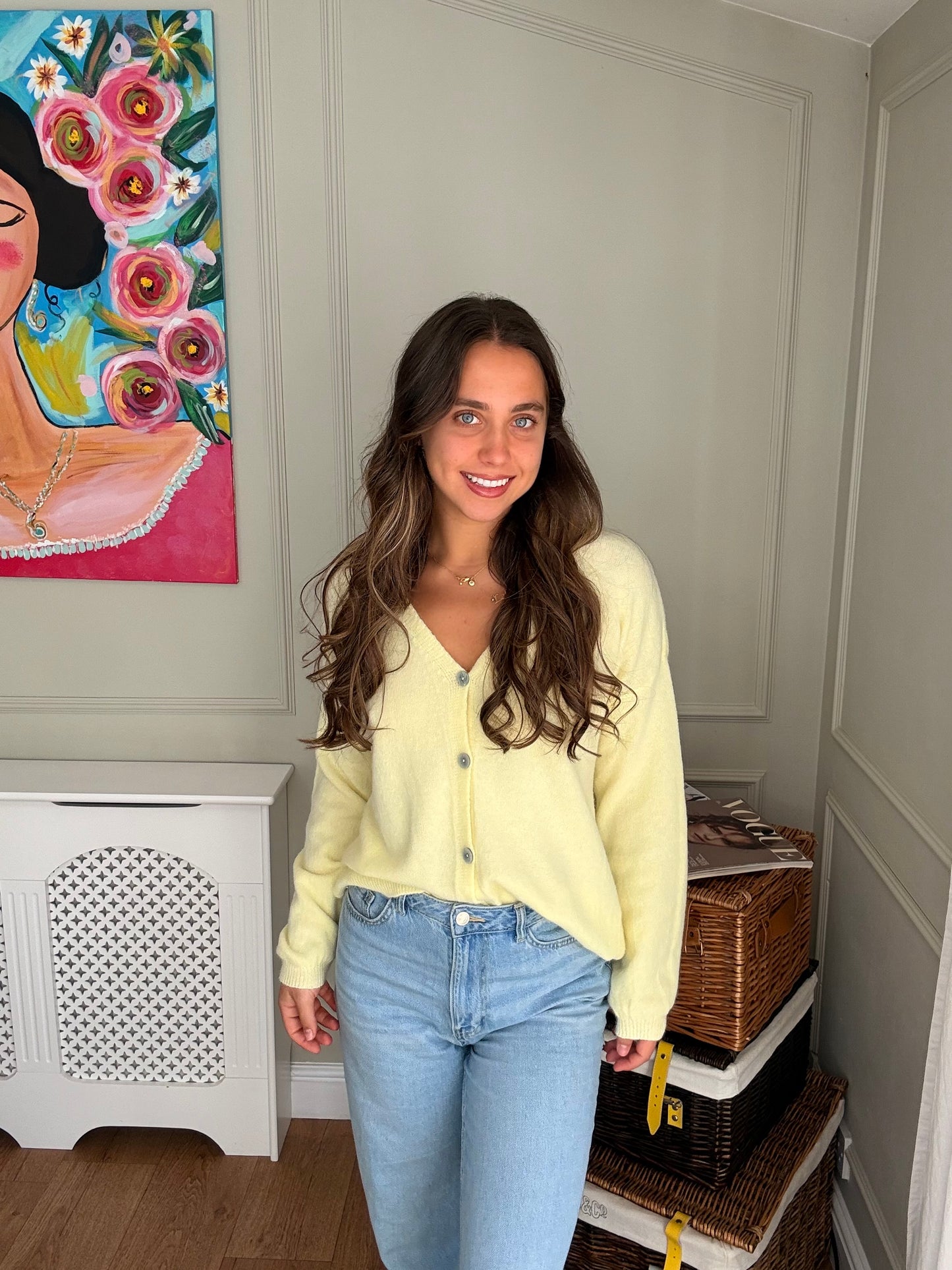 Knitted Cardigan - Butter Yellow