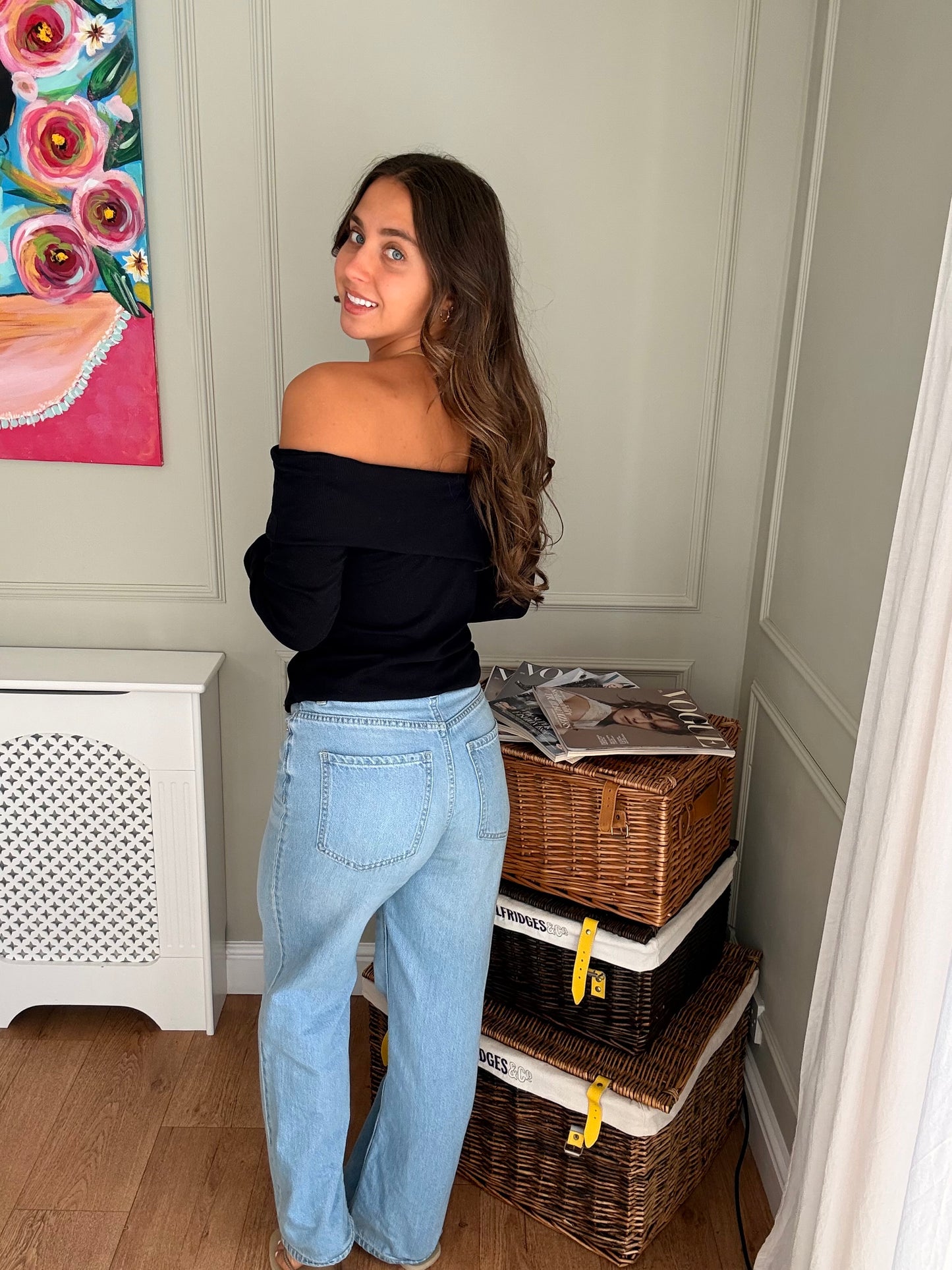 Ribbed Bodycon Off Shoulder Top