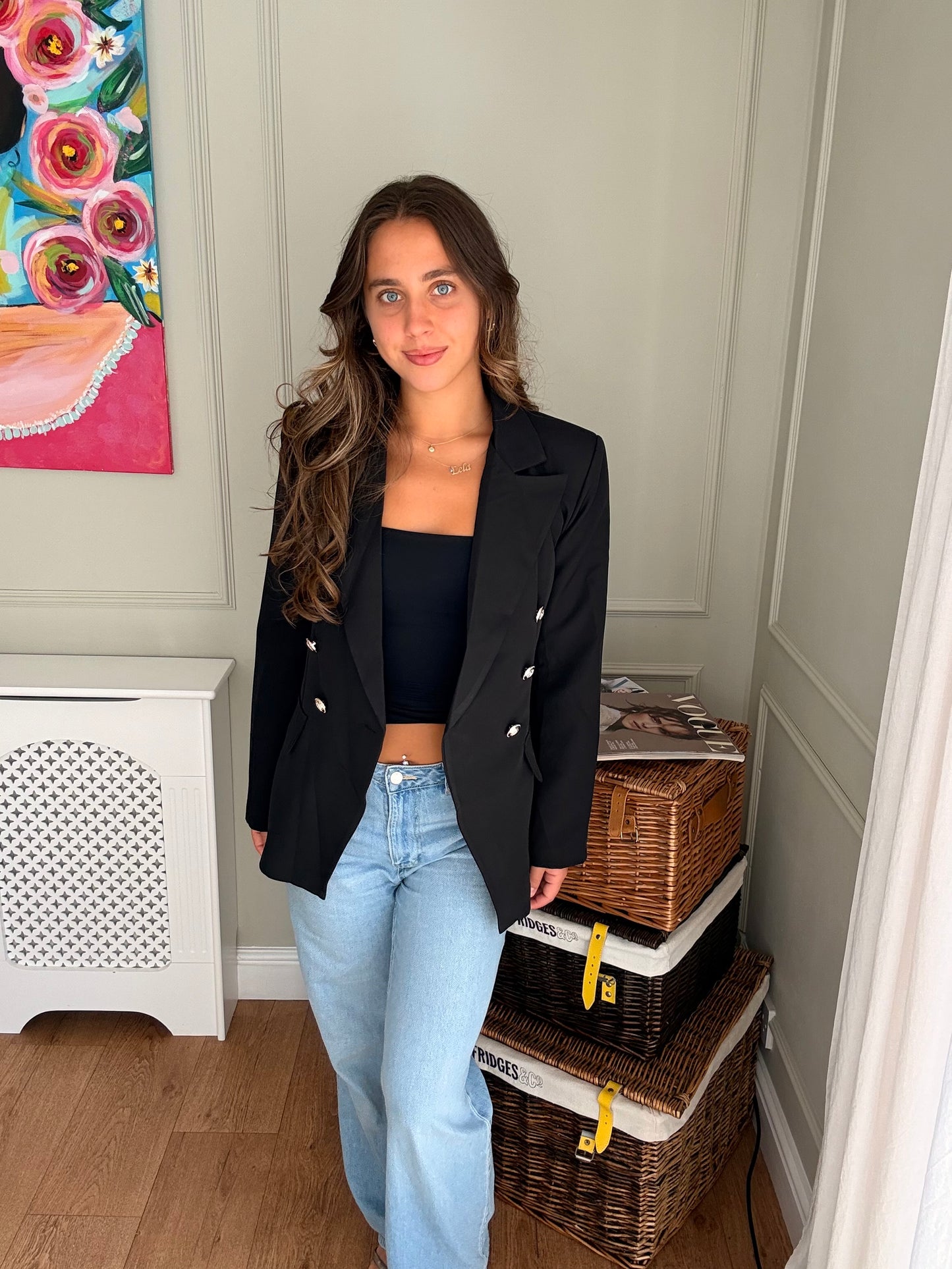 Button Detail Blazer