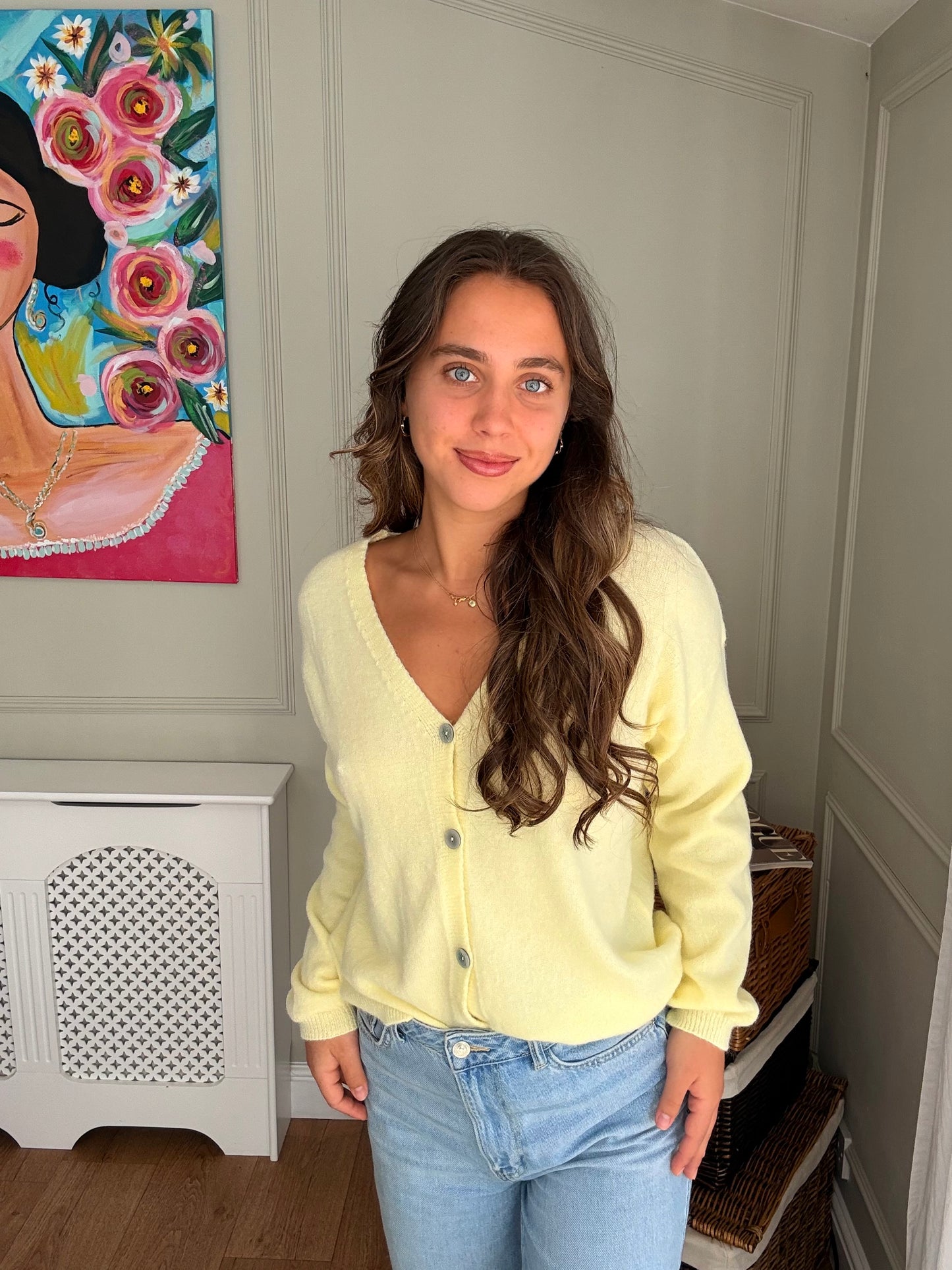 Knitted Cardigan - Butter Yellow