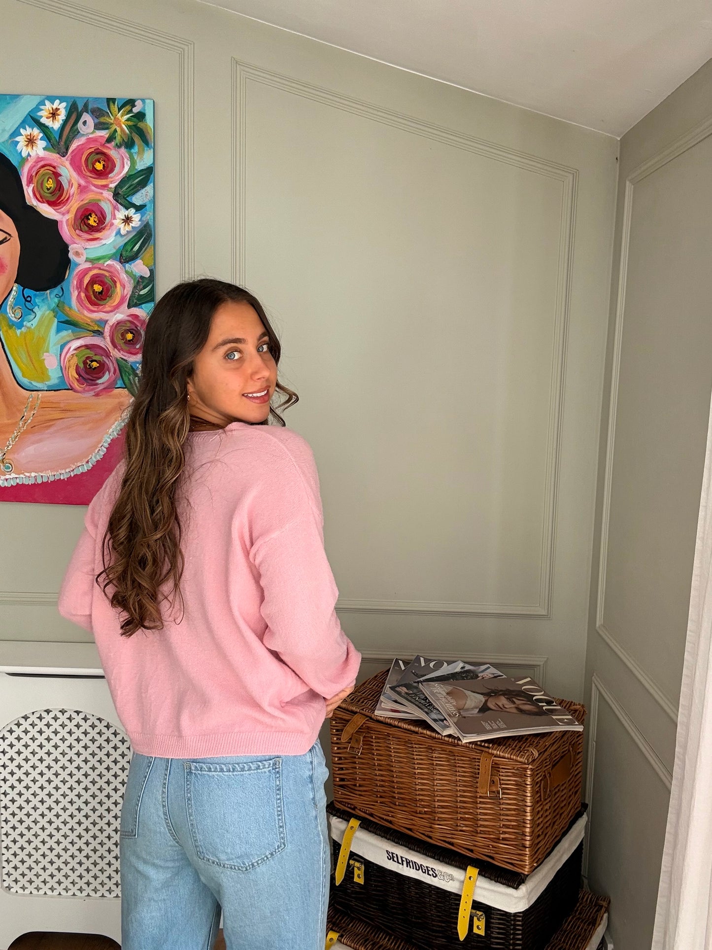 Knitted Cardigan - Pink