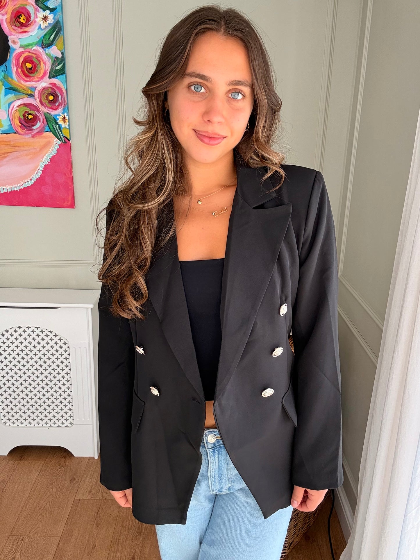 Button Detail Blazer