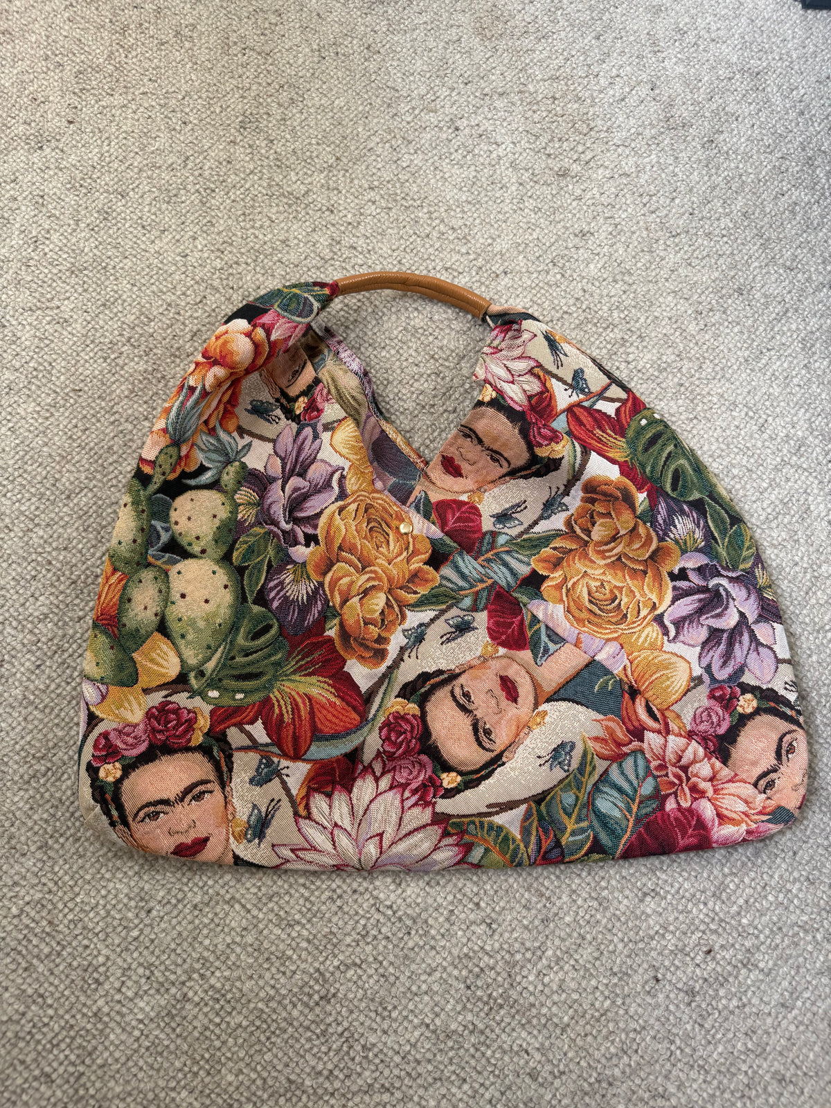 Frida Kahlo Print Large Handbag