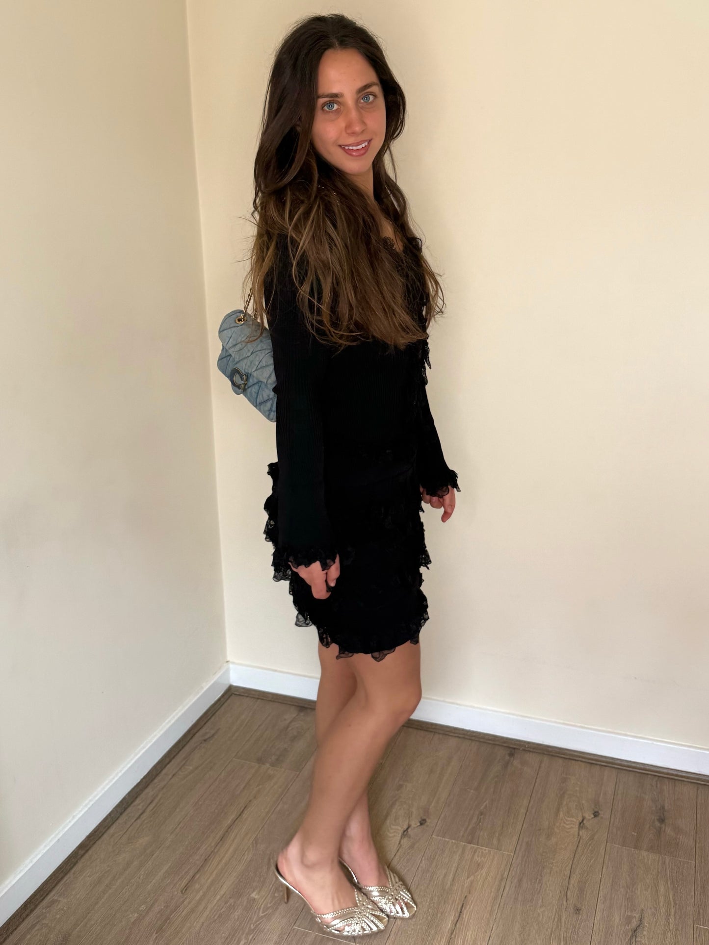 Lace Detail Co-Ord - Black